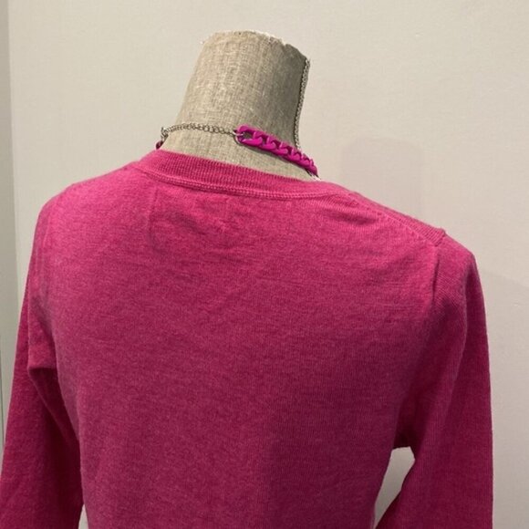 Ellen Tracy Pink Merino Wool Sweater Medium fit - Picture 8 of 13